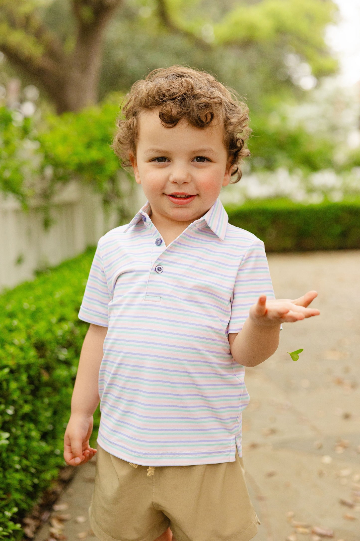 Pastel Stripes Boys' Polo